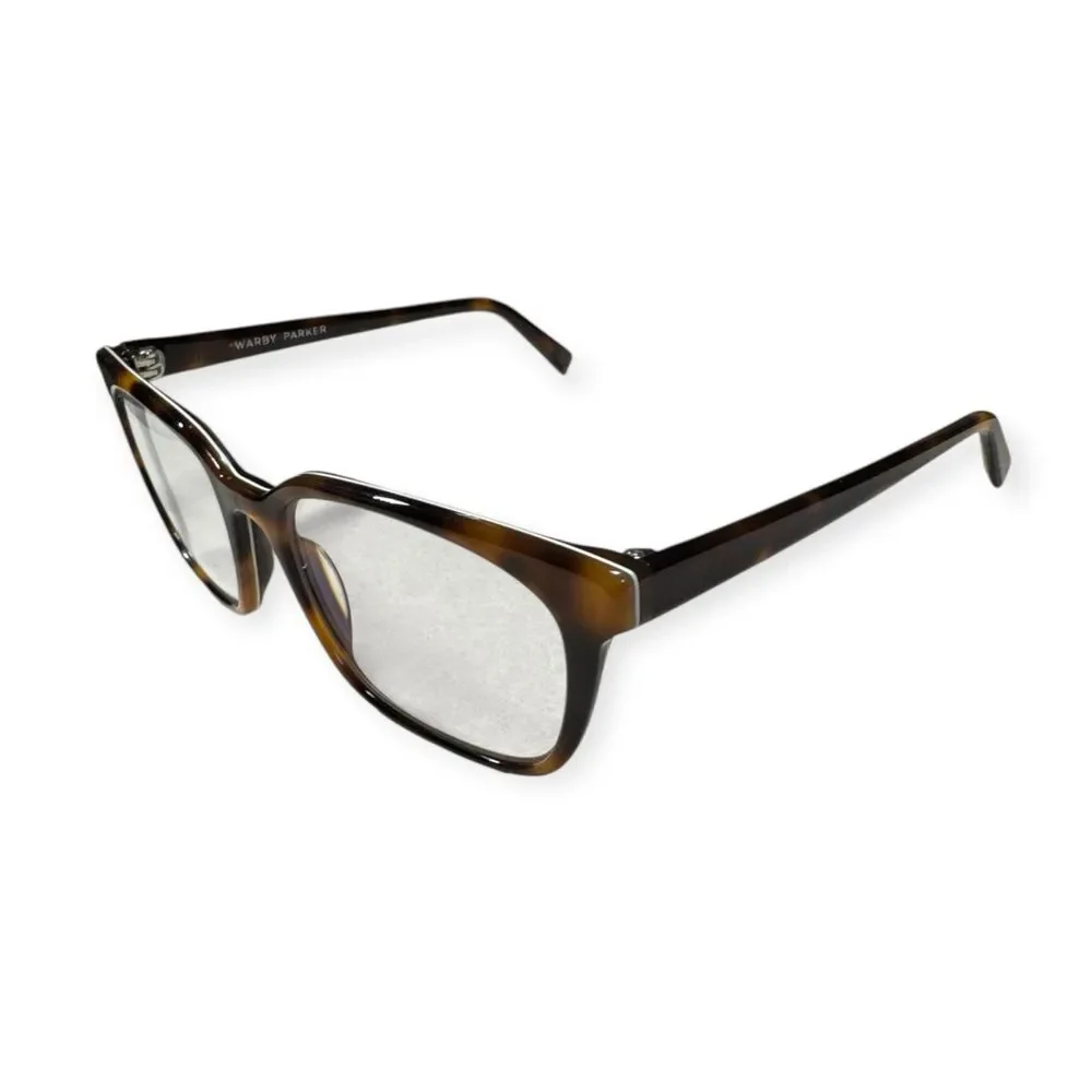 Warby Parker Hughes Eyeglasses Full Rim Frame‎ Tortoise Shell Brown 54-18-145mm